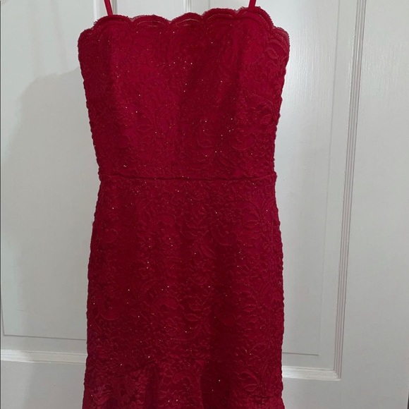 Strapless red formal dress!! - Picture 1 of 2